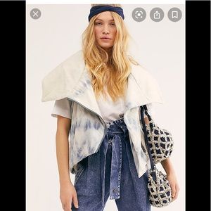 Free People vest. Tie dye serpa